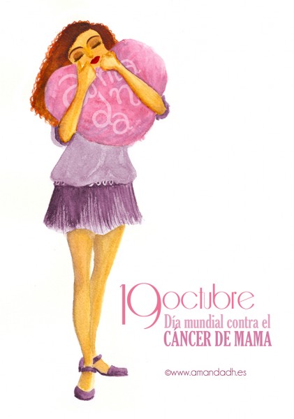 Amanda apoya incondiconalmente a las que luchan contra el cancer mama