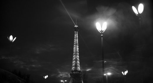 eiffel tower at night